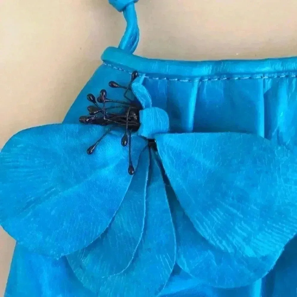 Violette Nozieres Blue Wristlet Bag NEW